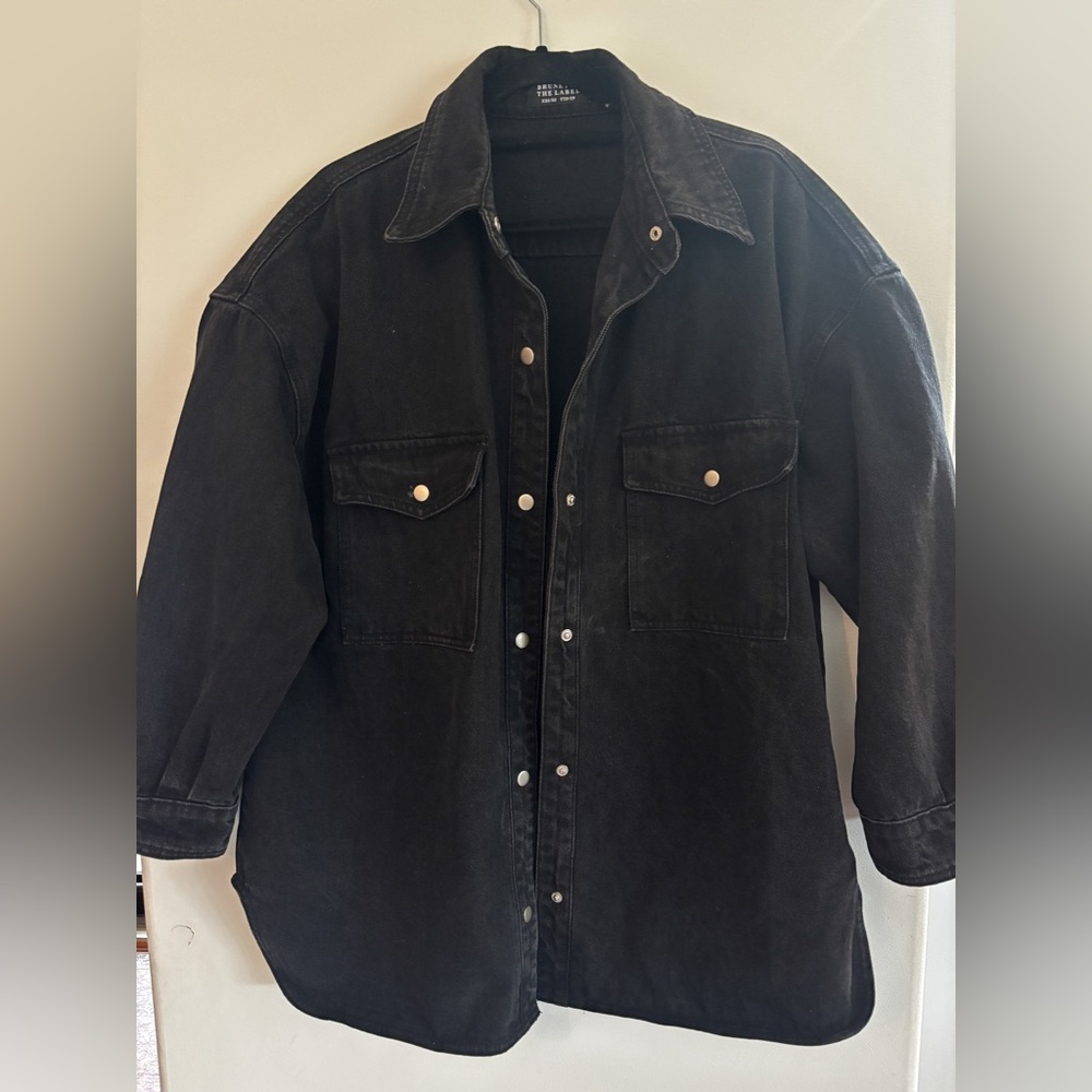 Brunette the Label Black Denim Jacket (Dolly Jacket)